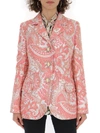 DOLCE & GABBANA DOLCE & GABBANA JACQUARD SINGLE BREASTED BLAZER