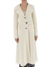 VALENTINO VALENTINO V BELTED MIDI SINGLE BREASTED COAT