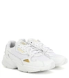 ADIDAS ORIGINALS FALCON LEATHER-TRIMMED trainers,P00403740