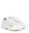 Adidas Originals Falcon Leather And Mesh Sneakers In White