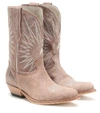 GOLDEN GOOSE WISH STAR LEATHER COWBOY BOOTS,P00404675
