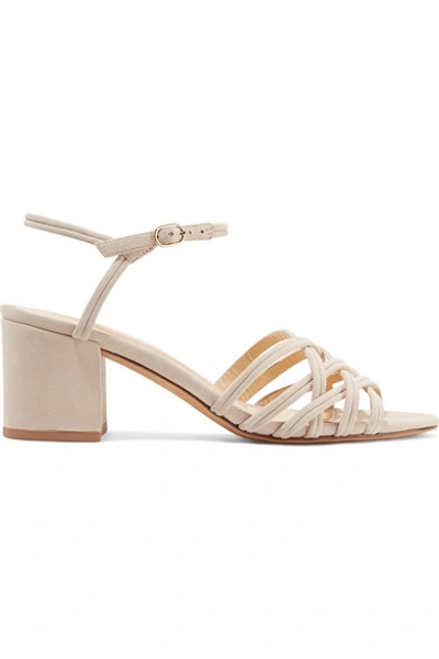 Alexandre Birman Berthe Suede Sandals In Beige