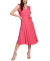 1.state Sleeveless Ruffle-trim Midi Dress In Island Bloom