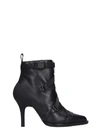 CHLOÉ HIGH HEELS ANKLE BOOTS IN BLACK LEATHER,10993973