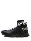Dolce & Gabbana Dolce And Gabbana Black Sorrento High-top Sneakers In Black