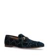 GUCCI VELVET JORDAN LOAFERS,14854355