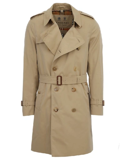 Burberry Trench Coat In Beige