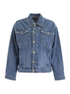 CHIARA FERRAGNI LOGOMANIA DENIM JACKET,10993925