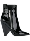 SAINT LAURENT NIKI WEDGE BOOTIES