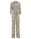 L AGENCE L'AGENCE TEDDY PYTHON CREPE DE CHINE JUMPSUIT,060030104055