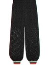 GUCCI FLORAL LACE LOOSE-FIT TRACK trousers