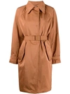 N°21 Nº21 BELTED TRENCH COAT - BROWN