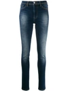 Philipp Plein High-rise Skinny Jeans In Blue