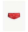 CHANTELLE ORANGERIE MESH AND LACE HIPSTER BRIEFS
