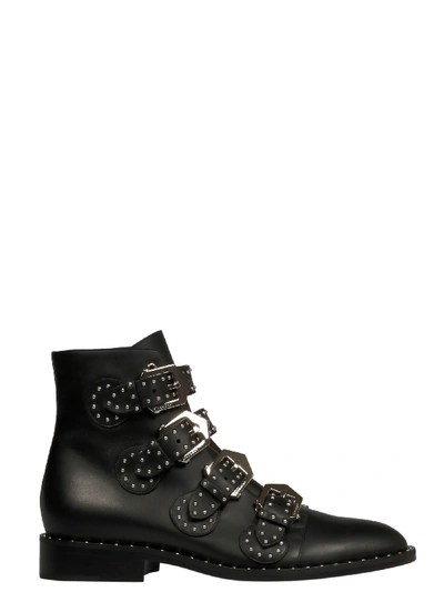 Givenchy 黑色 Elegant 铆钉踝靴