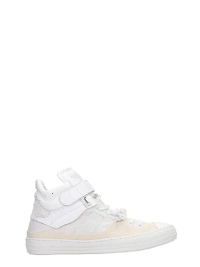 Maison Margiela Evolution Trainers In White Leather And Fabric