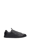 DSQUARED2 EVOLUTION TAPE SNEAKERS IN BLACK LEATHER,10994190