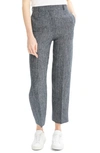 THEORY LINEN BLEND ANKLE PANTS,J0603207