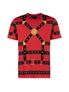 VERSACE PRINTED COTTON T-SHIRT,10994877