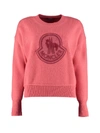 MONCLER VIRGIN WOOL AND CASHMERE PULLOVER,10994850