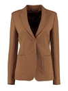 MAX MARA SINGLE-BREASTED TWO-BUTTON BLAZER,10994835