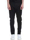 LANVIN BIKER PANT ROUN trousers IN BLACK COTTON,10994174