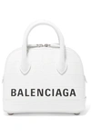 BALENCIAGA VILLE XXS AJ PRINTED CROC-EFFECT LEATHER TOTE