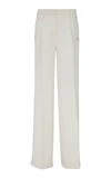 Off-white Bonded Wide-leg Pants In White