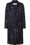 DRIES VAN NOTEN EMBROIDERED TWILL COAT