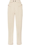 ISABEL MARANT LIXY COTTON-TWILL TAPERED PANTS