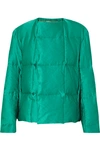 DRIES VAN NOTEN VIGO QUILTED SATIN DOWN COAT