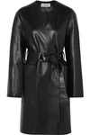 LOEWE BELTED LEATHER COAT