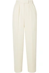 THE ROW LANDELY BOUCLÉ STRAIGHT-LEG PANTS