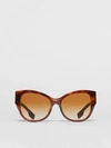 BURBERRY BURBERRY BUTTERFLY FRAME SUNGLASSES,40806121