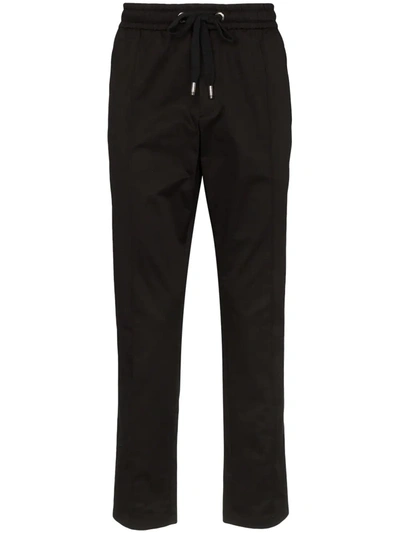 Dolce & Gabbana Basic Drawstring Track Pants In Black