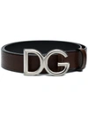 DOLCE & GABBANA LOGO BUCKLE BELT