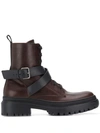 BRUNELLO CUCINELLI BUCKLED ANKLE BOOTS