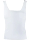 Vince Square Neck Vest In White