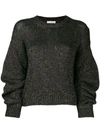 ULLA JOHNSON METALLIC KNITTED JUMPER