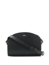 Apc Mini Demi Lune Shoulder Bag In Black