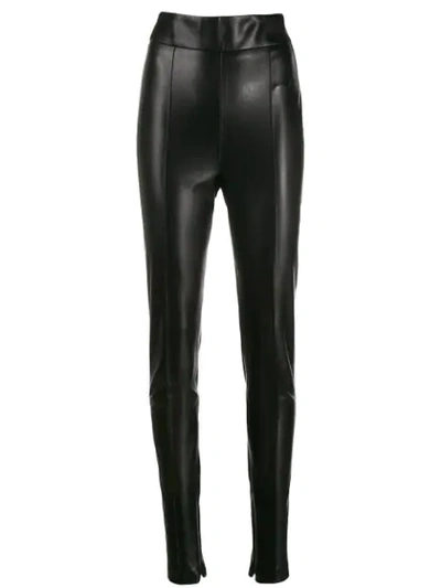 Ermanno Scervino Faux Leather Skinny Trousers In Black