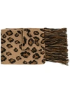 ALANUI LEOPARD INTARSIA SCARF