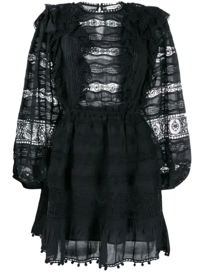 Ulla Johnson Crochet Mini Dress - 黑色 In Black