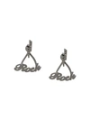 ZADIG & VOLTAIRE LIGHTNING AND MOTTO EARRINGS