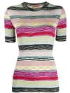 MISSONI STRIPED RIBBED TOP