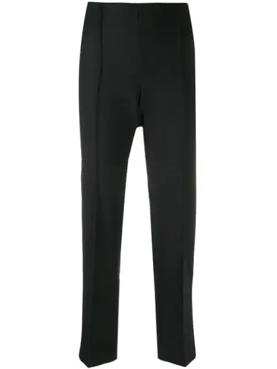 Agnona High-rise Tailored Trousers In Black