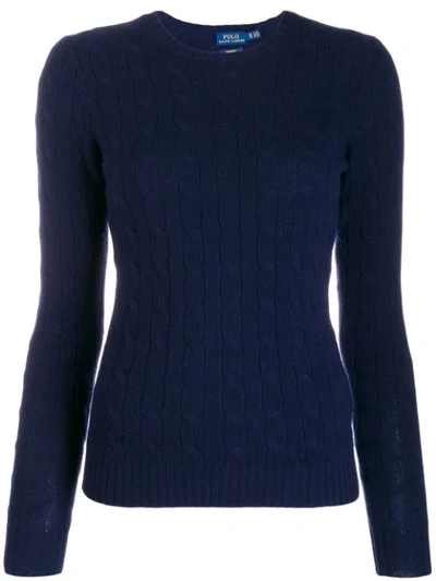 Polo Ralph Lauren Fine Knit Sweatshirt In Blue