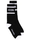 Dsquared2 Icon Socks In Black