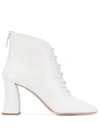 MIU MIU LACE-UP DETAIL ANKLE BOOTS