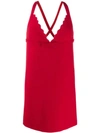 MIU MIU SHORT CRISSCROSS DRESS